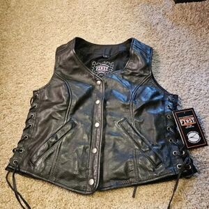 First MFG Women's Leather Honey Badger Vest